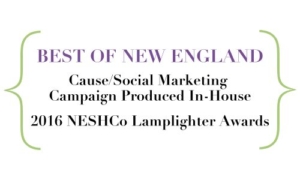 BEST OF NEW ENGLAND, Cause/Social Marketing Campaign, NESHCo Lamplighter Awards