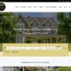 Homepage of brunetandcompany.com, showing an image of a home and a real estate search bar.