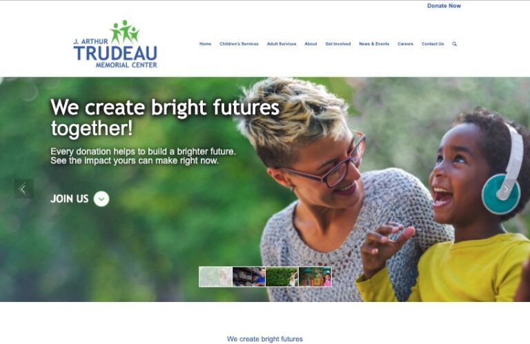 screenshot of the Trudeau Center's 2024 Annual Appeal website landing page
